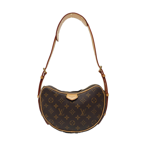 CROISSANT Monogram Coated Canvas Brown