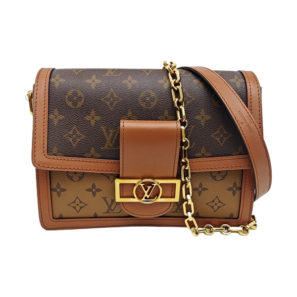 DAUPHINE MM Monogram Coated Canvas Brown