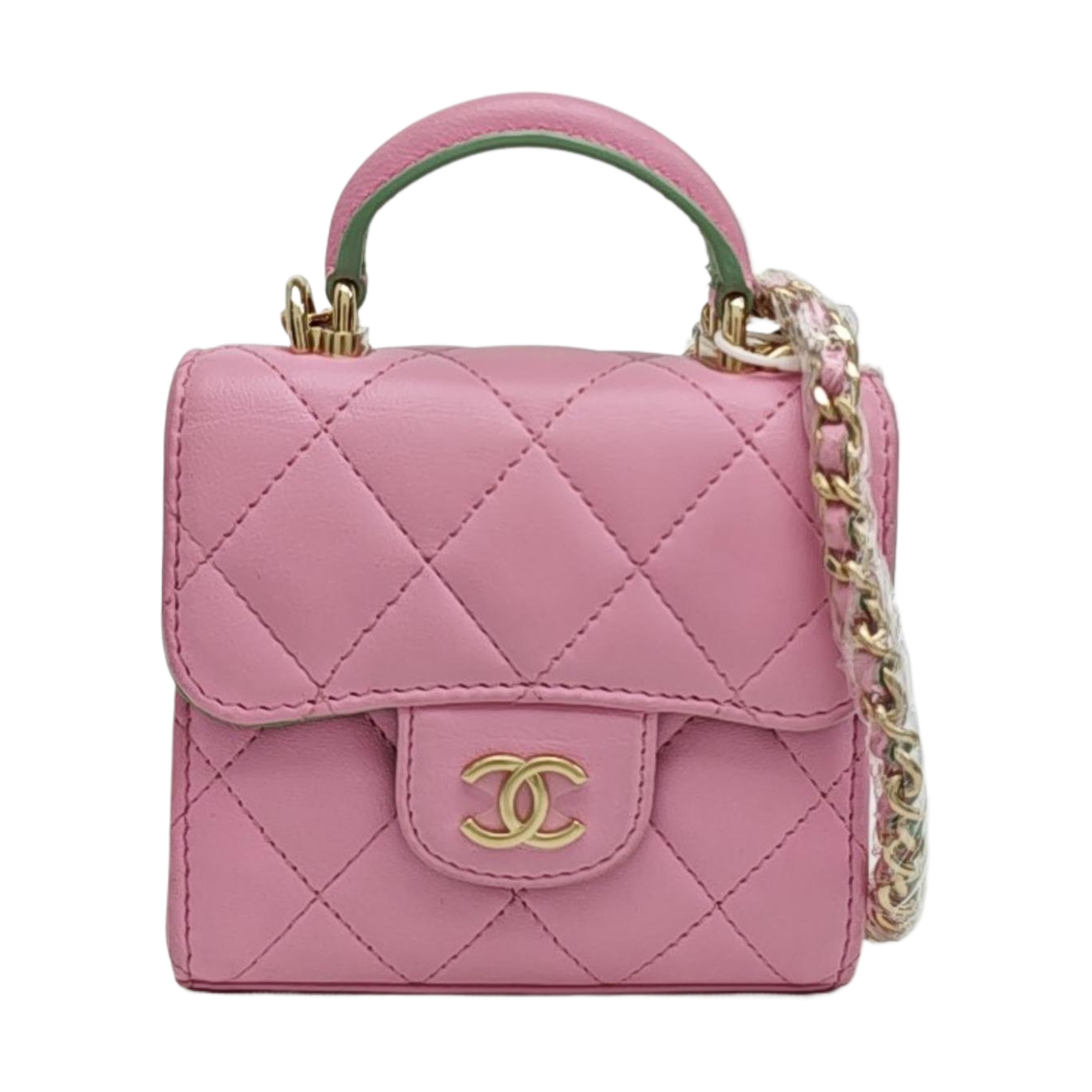 Quilted Lambskin Shoulder Bag Pink