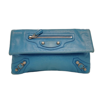 Authenticated pre-owned  Classic City Lambskin Blue - Clutch at Looply