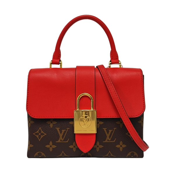 LOCKY BB Monogram lona revestida roja