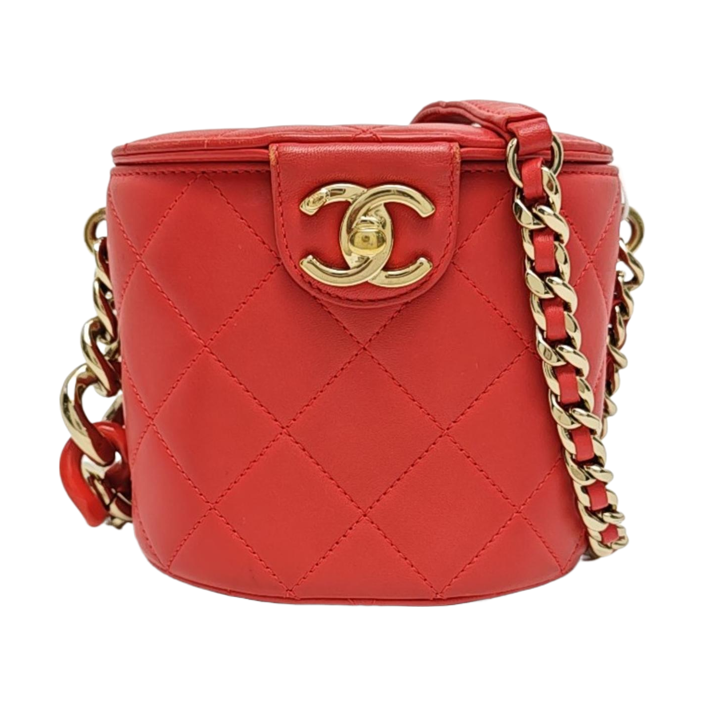 Quilted Lambskin Red