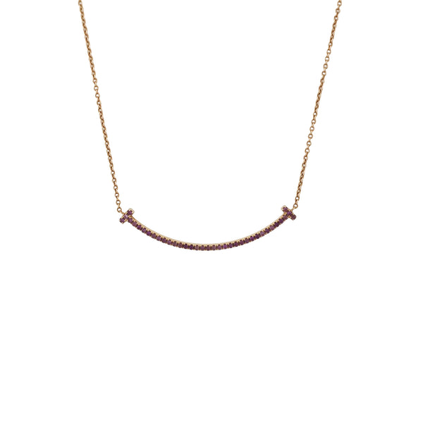Tiffany T 18k Rose Gold Necklace