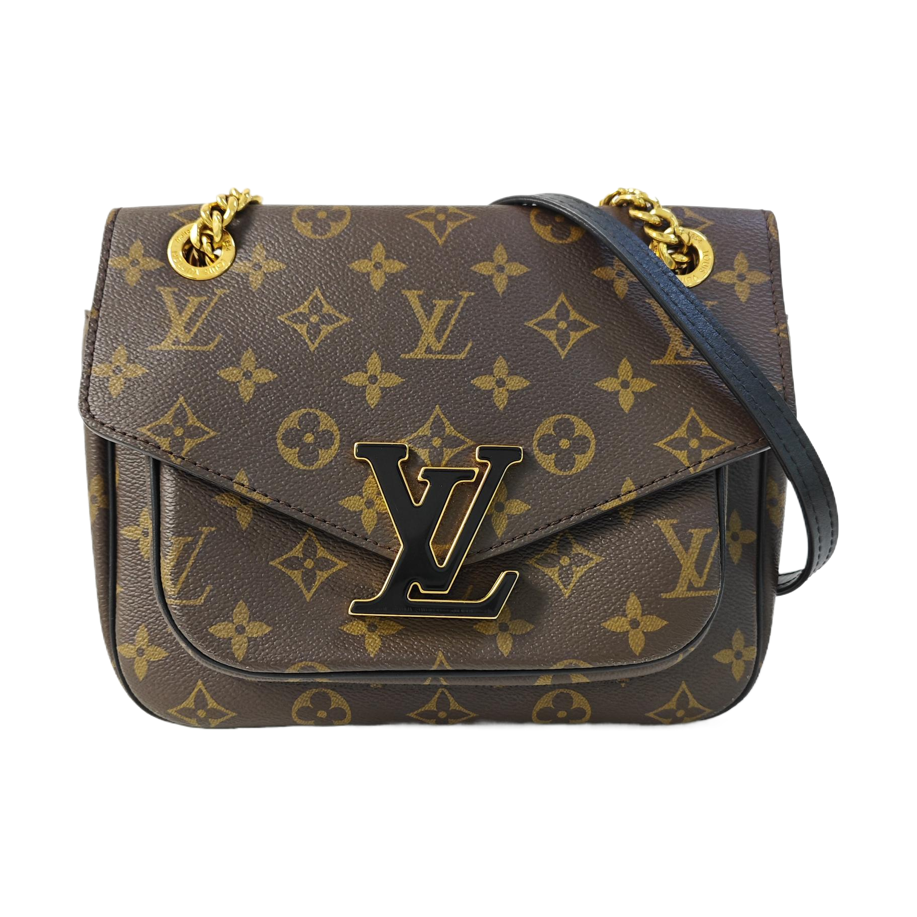 PASSY Monogram Coated Canvas Brown