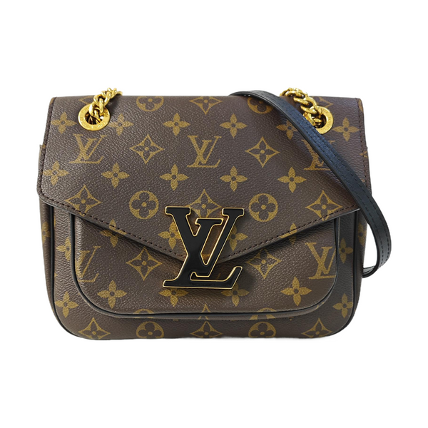 PASSY Monogram Coated Canvas Brown