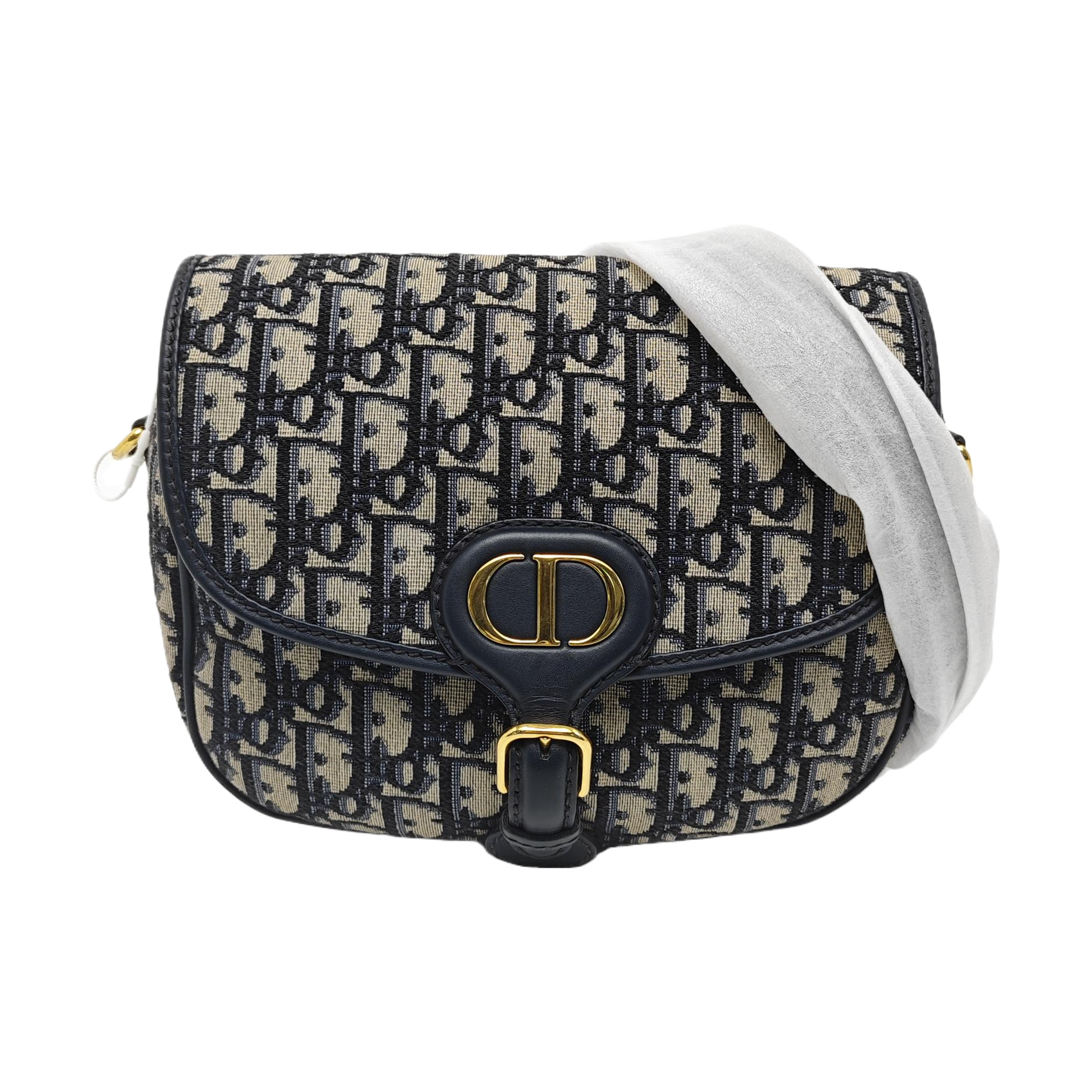 Bobby Medium Oblique Canvas Blue