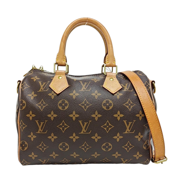 SPEEDY 25 Monogram Coated Canvas Brown