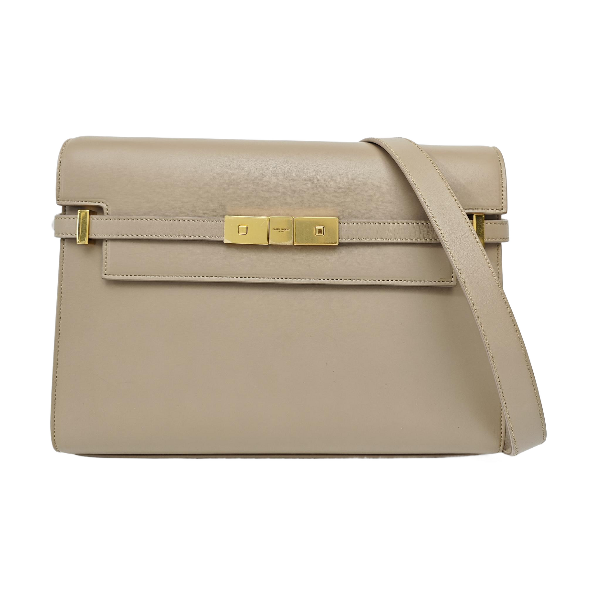 MANHATTAN Medium Calfskin Beige