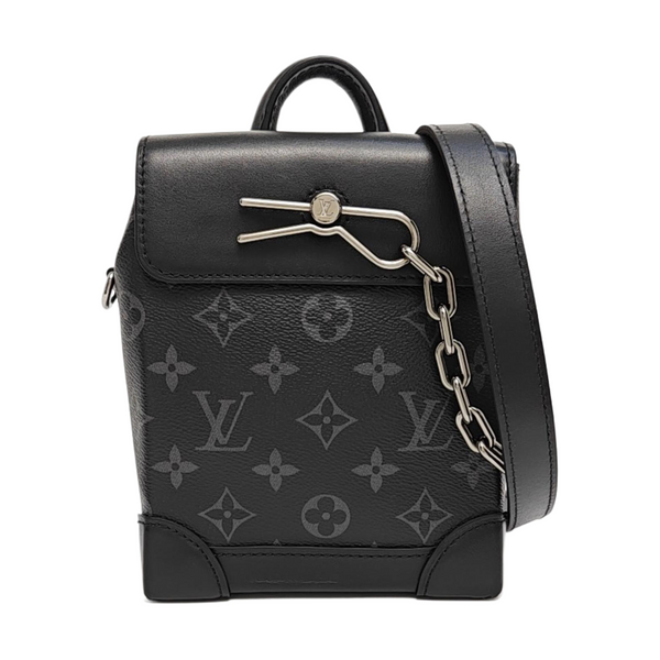 STEAMER Extra Small Monogram Coated Canvas Black