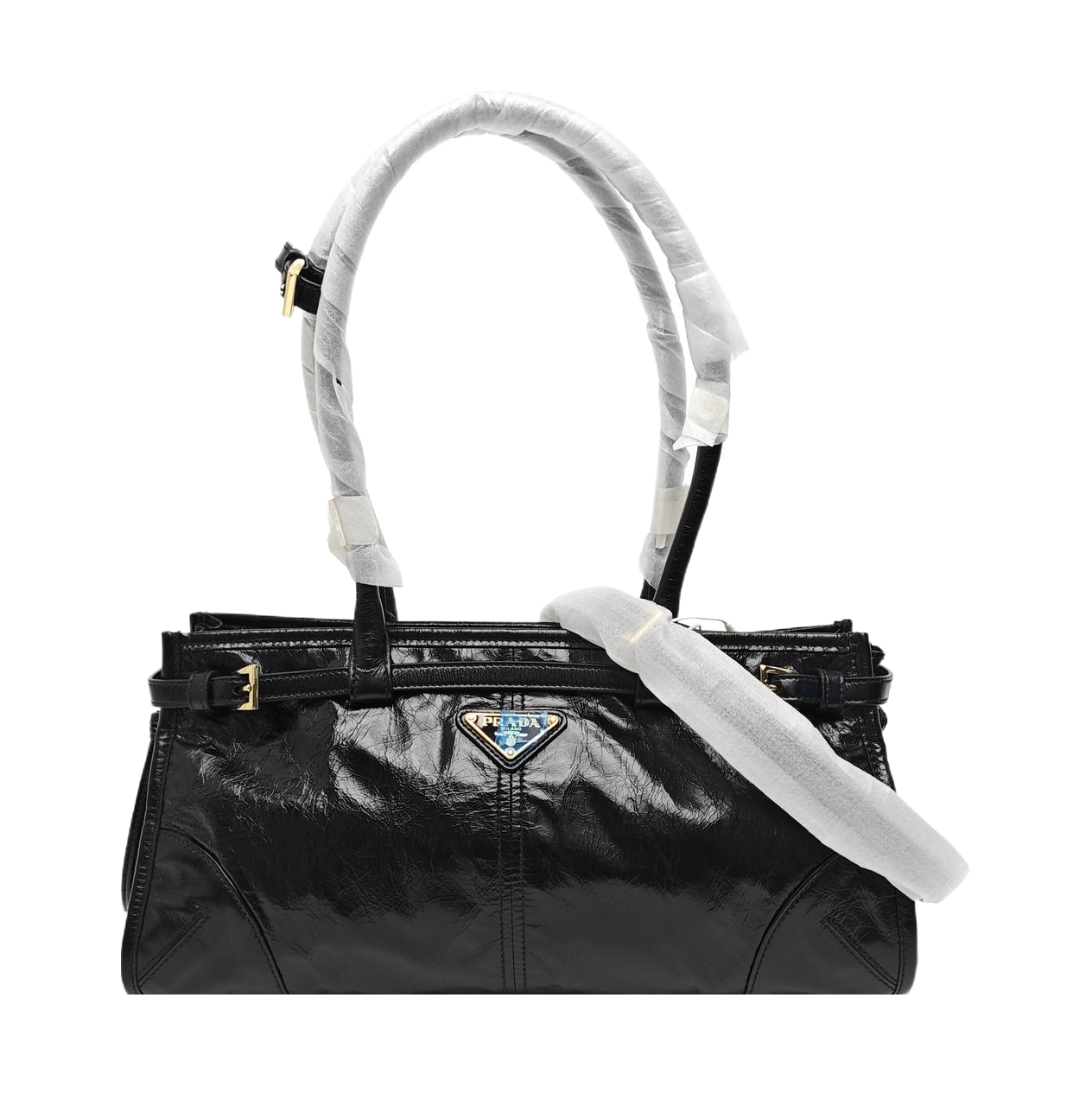 Bonnie Medium Patent Leather Black