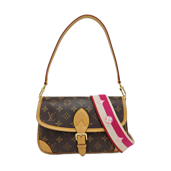 DIANE Monogram Coated Canvas Brown