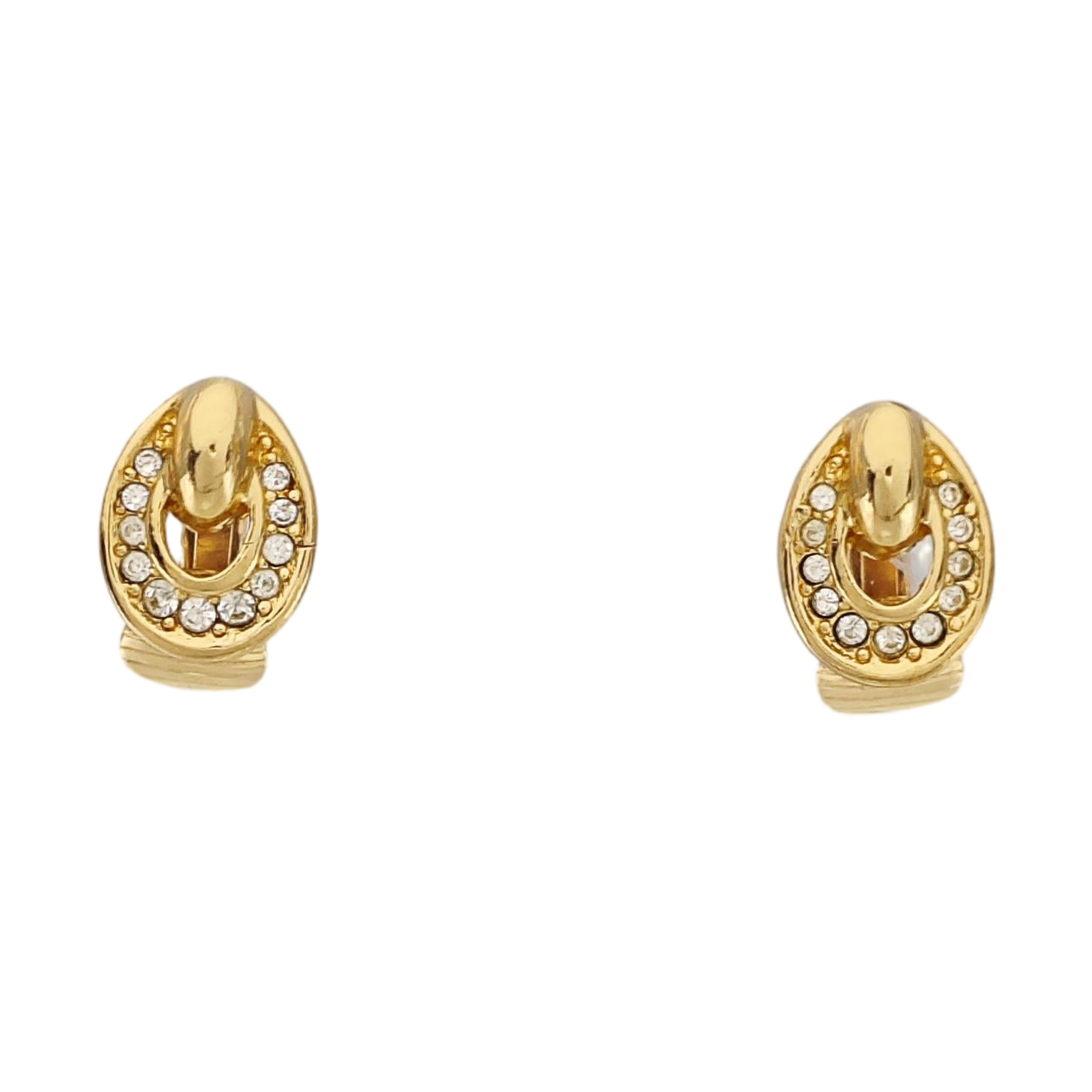 Metal Gold Clip On Earrings
