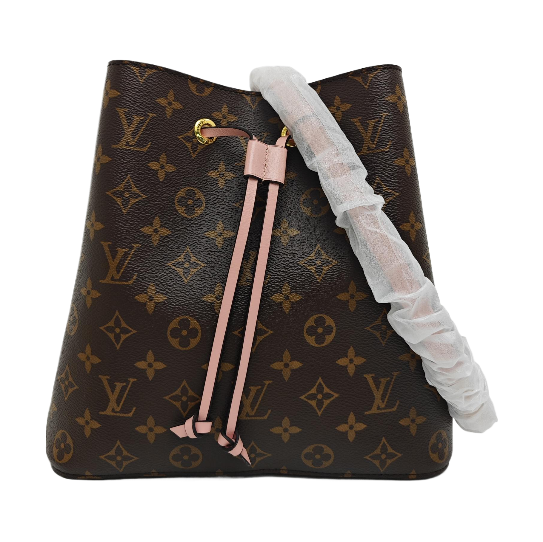 NÉONOÉ MM Monogram Coated Canvas Brown
