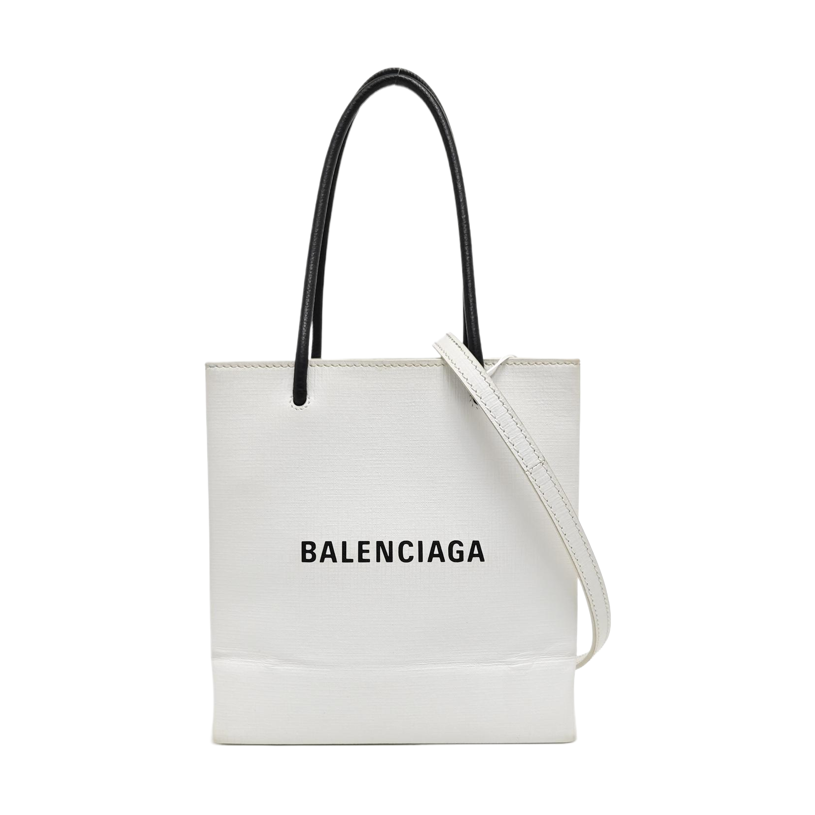 Shopping Bag Super Mini Calfskin White