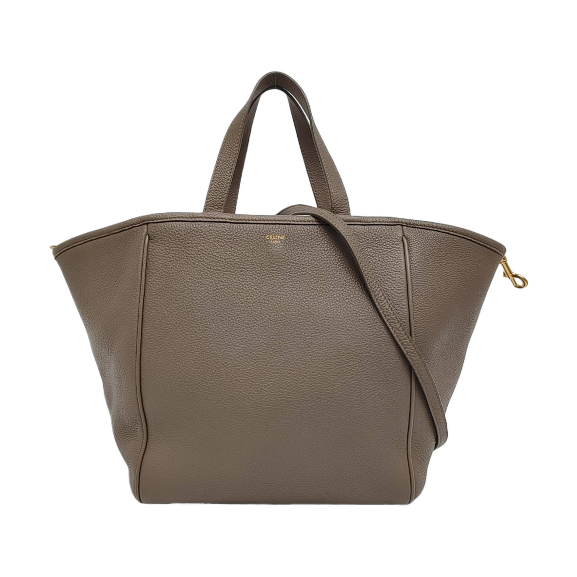 Calfskin Shoulder Bag Gray