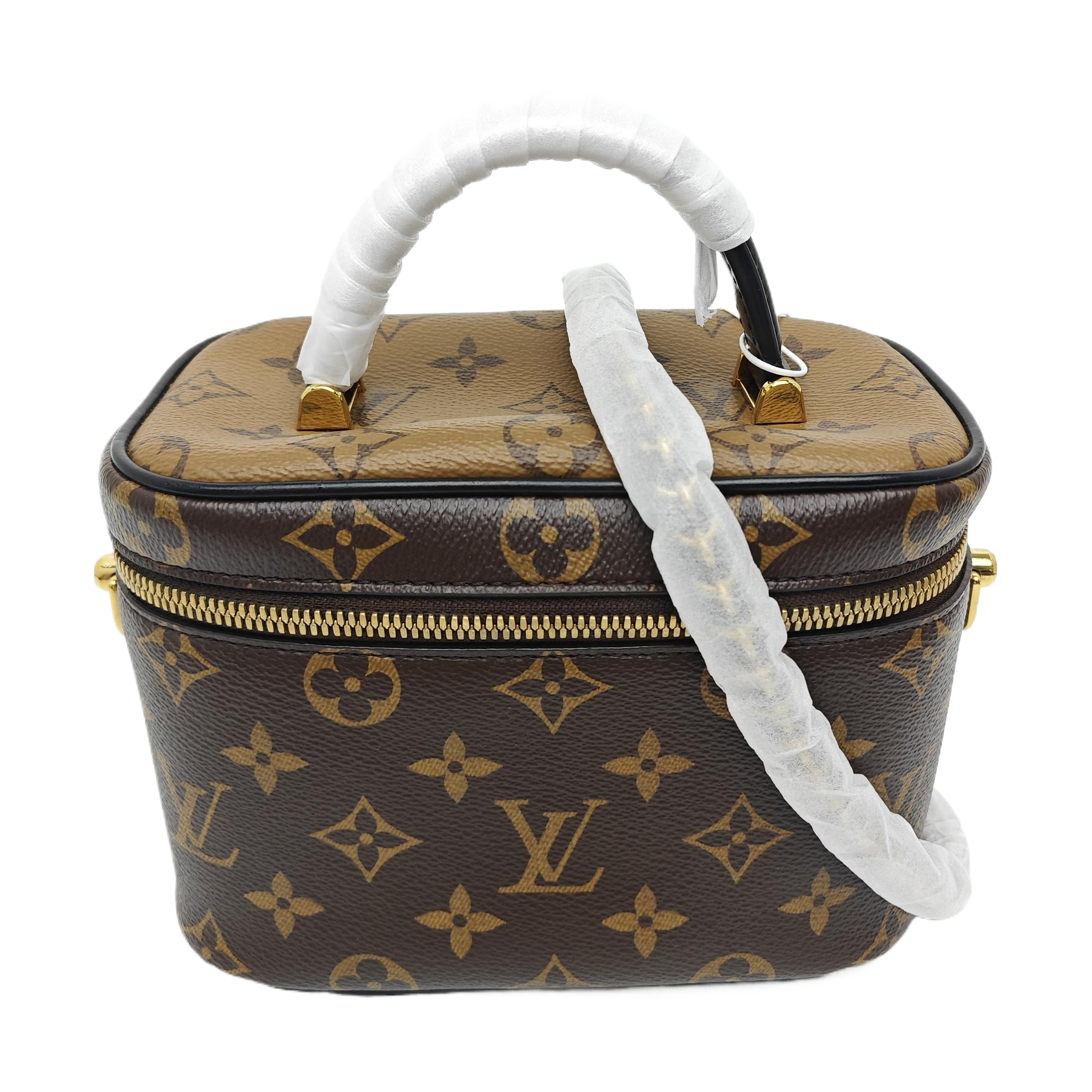 NICE Mini Monogram Coated Canvas Brown