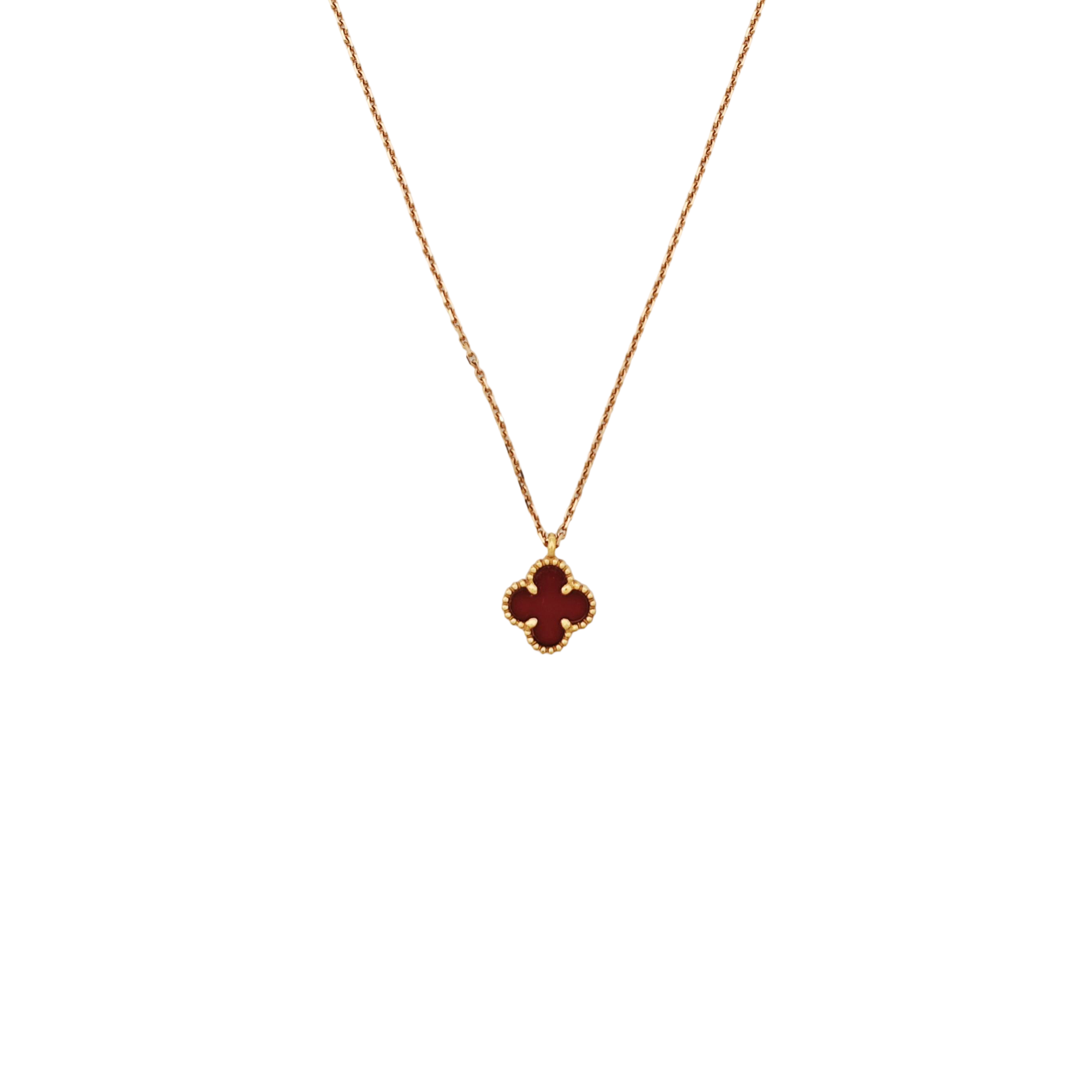 Sweet Alhambra 18k Rose Gold Necklace