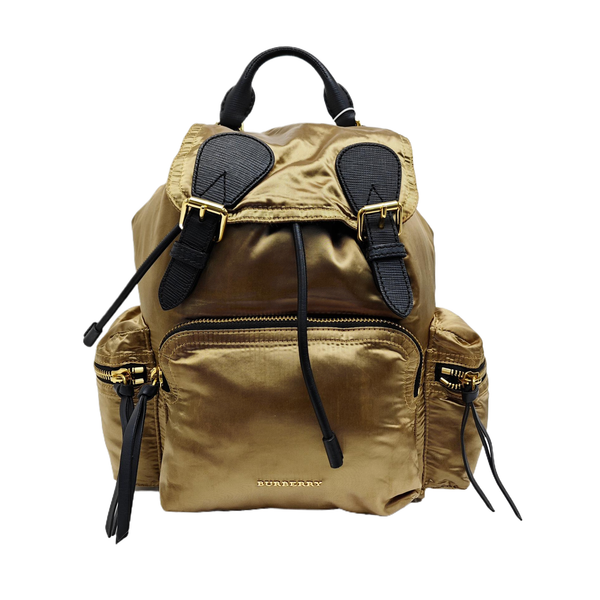 The Rucksack Medium Nylon Gold