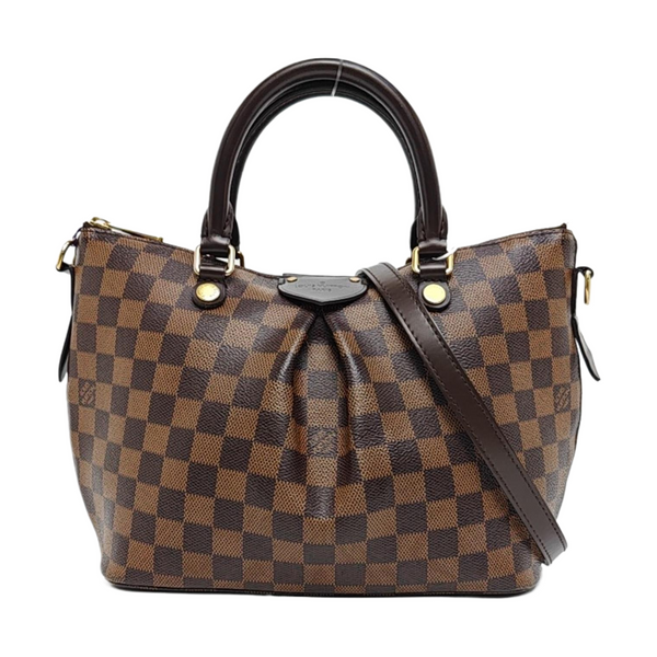 SIENA Damier Ebene Coated Canvas Brown