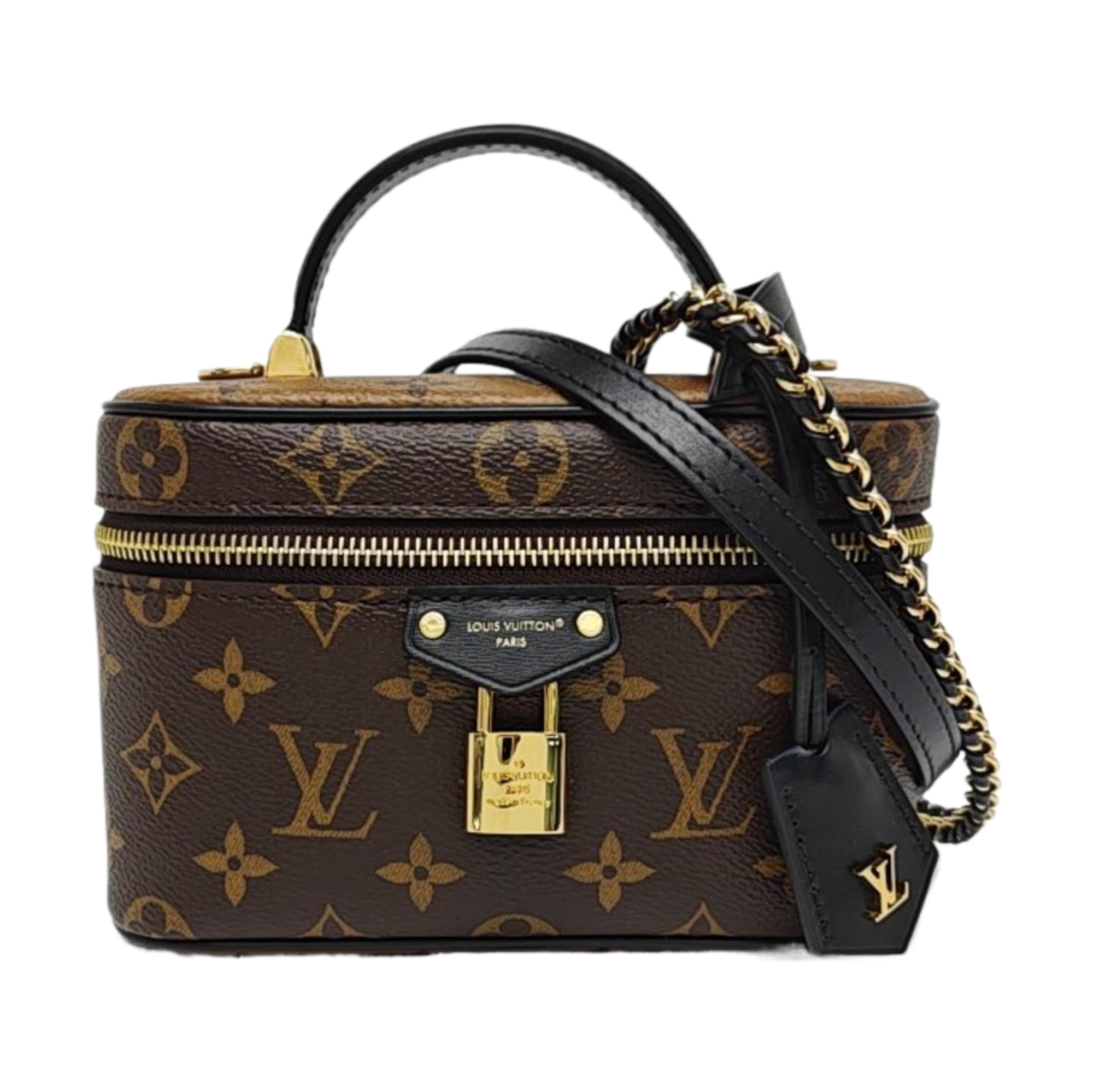 Vanity Chain Pouch Monogram Coated Canvas Brown