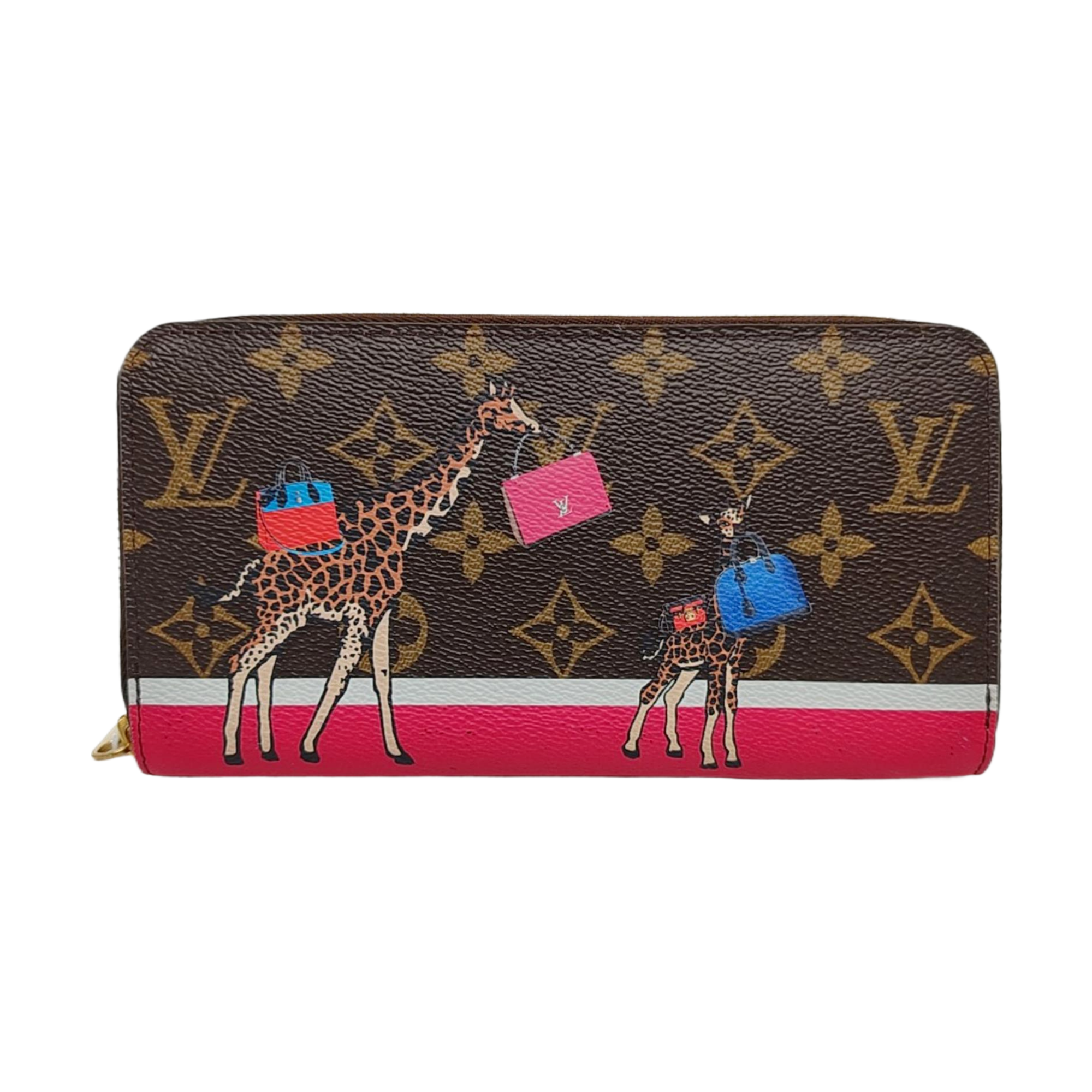 ZIPPY Monogram Coated Canvas Brown Wallet