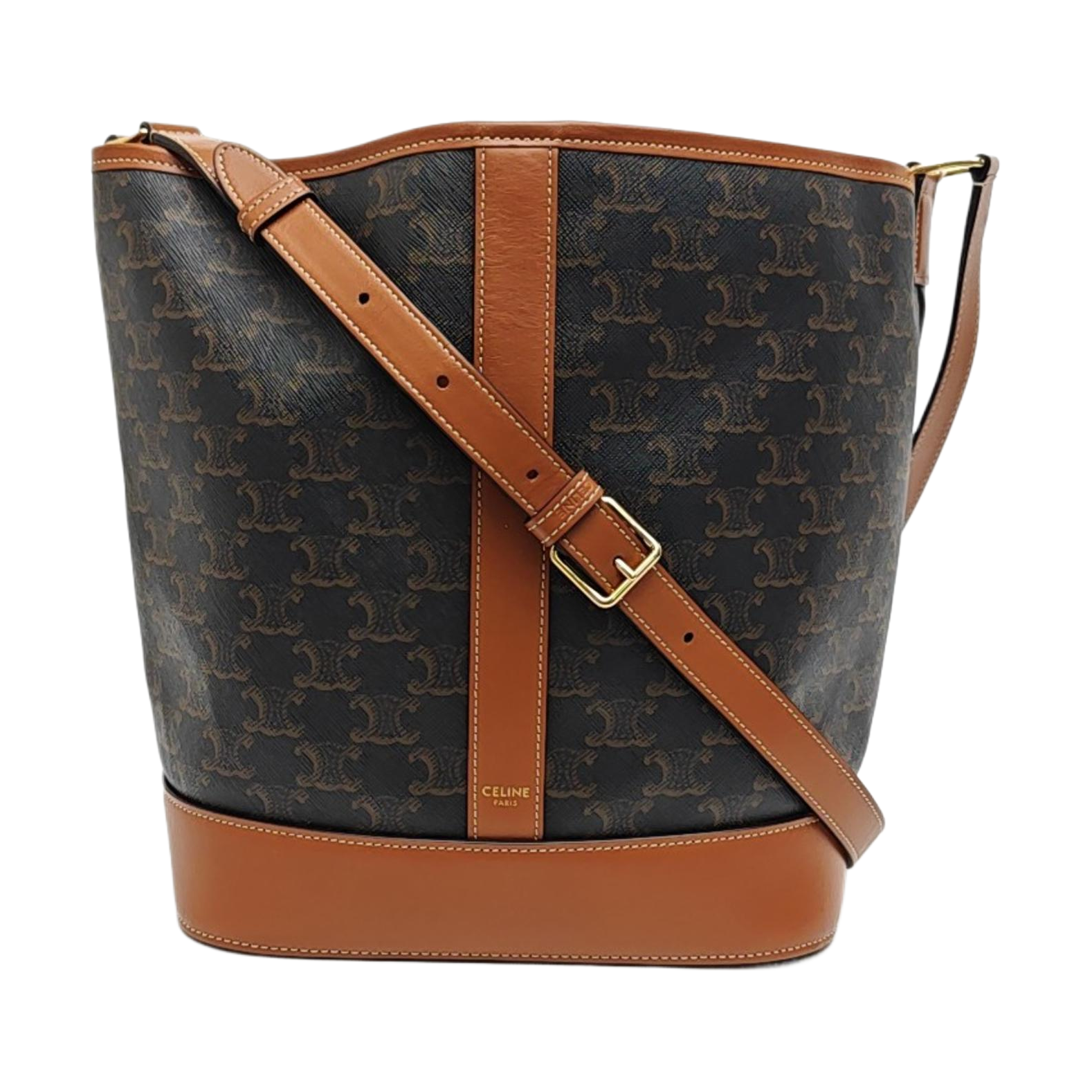 TRIOMPHE CANVAS Medium Coated Canvas Brown