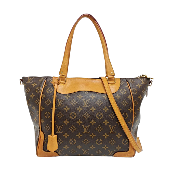 ESTRELA Monogram Coated Canvas Brown