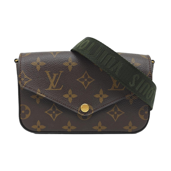 FÉLICIE Monogram Coated Canvas Brown