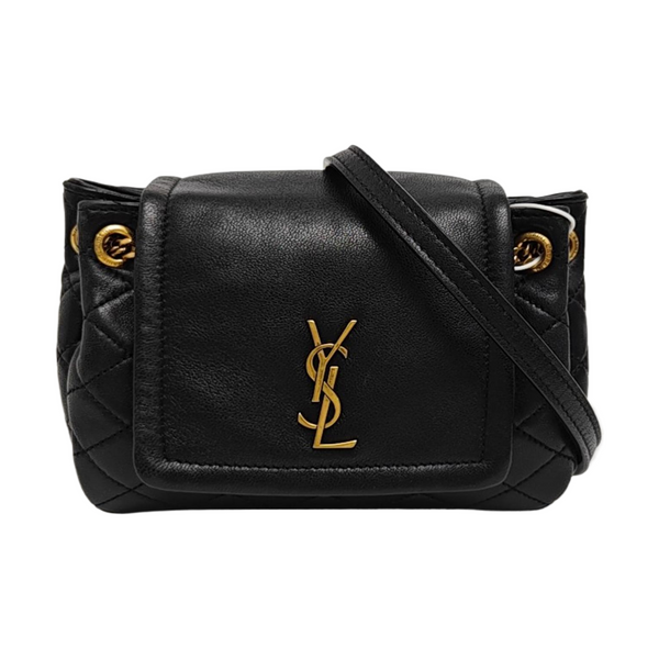 NOLITA Mini Quilted Lambskin Black