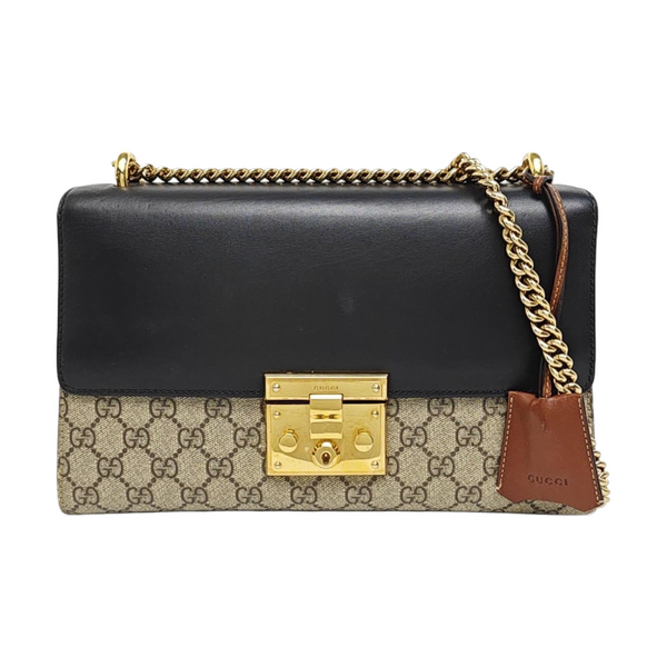 Authenticated pre-owned  Padlock Medium Monogram Coated Canvas Multicolor - Shoulder Bag at Looply