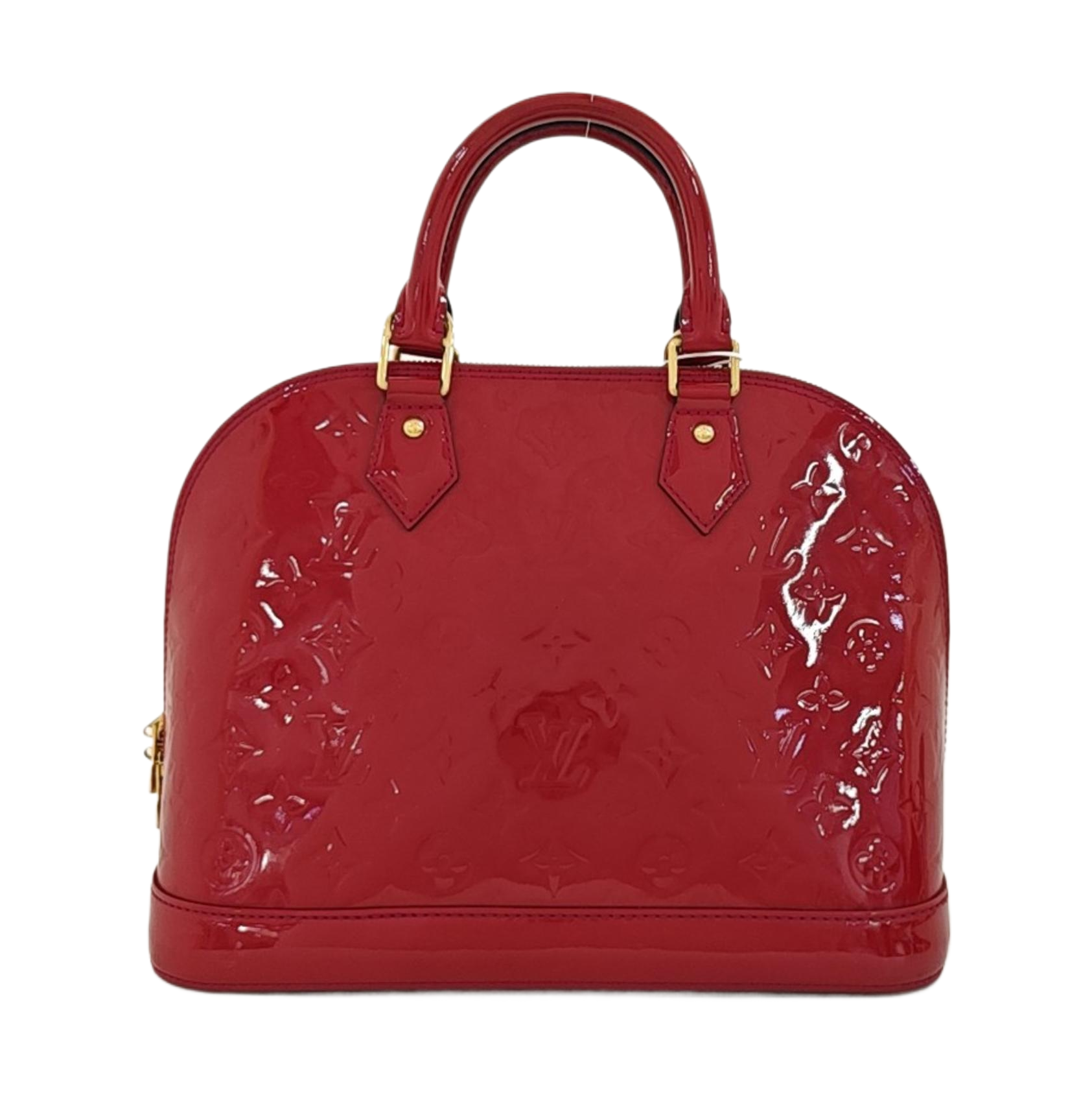 ALMA PM Monogram Patent Leather Red