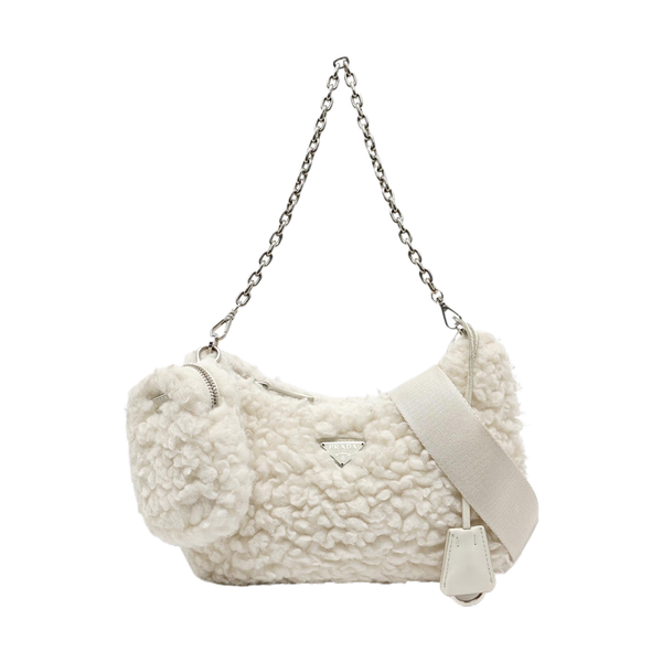 System Quilted Fur White