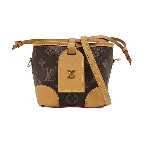 NOÉ Mini Monogram Coated Canvas Brown
