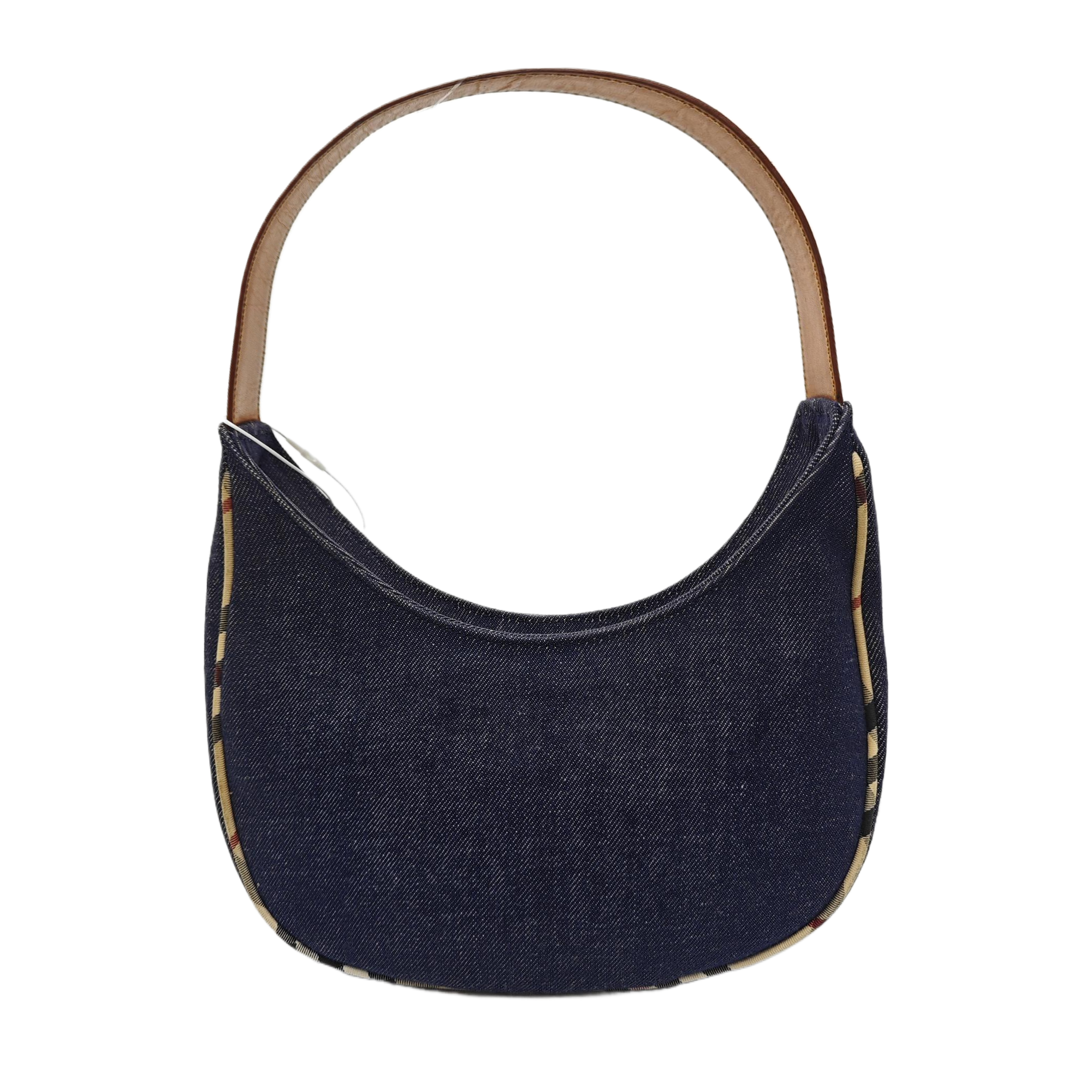 Denim Top Handle Bag Blue