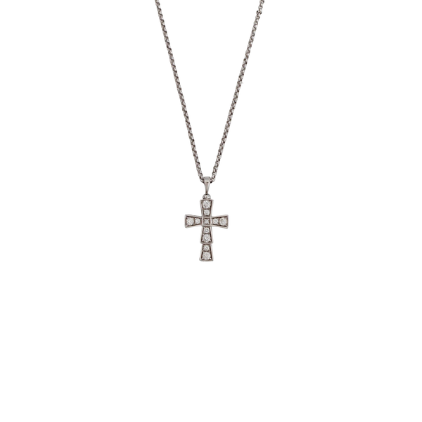 CROCE 18k White Gold Silver Necklace