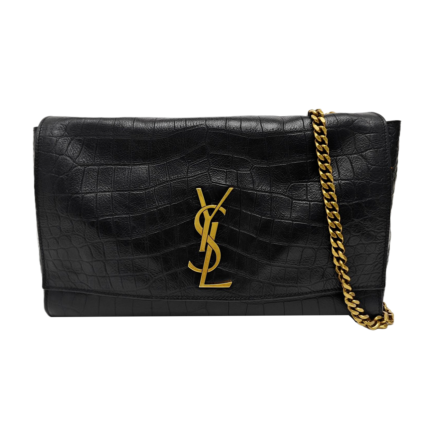 Calfskin Shoulder Bag Black