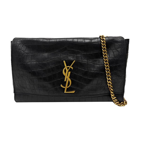 Calfskin Shoulder Bag Black