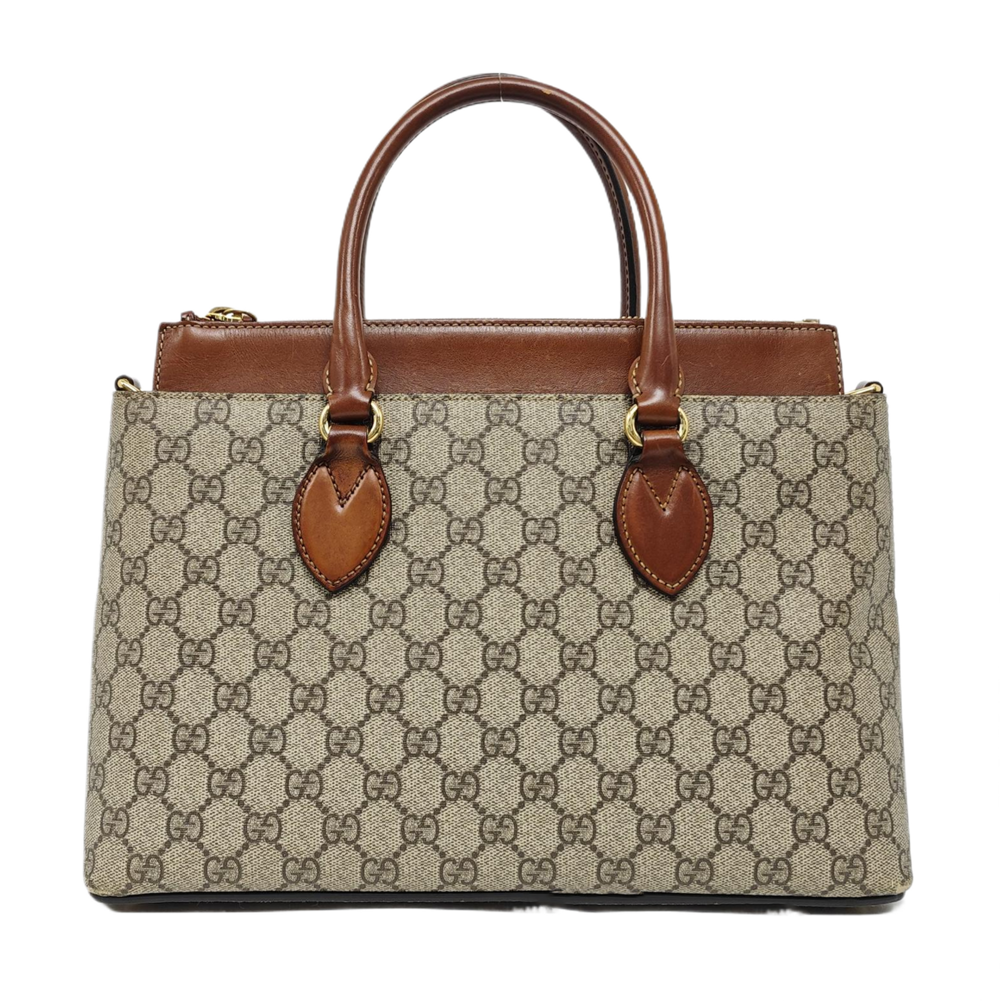 GG Blooms Monogram Coated Canvas Beige