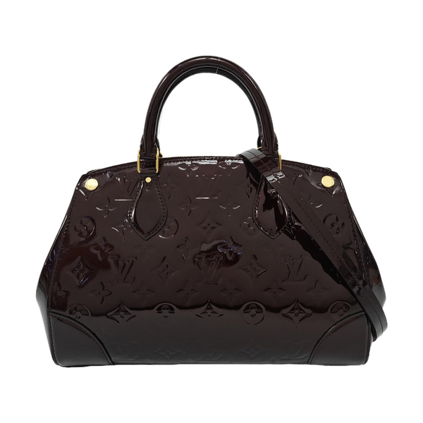SANTA MONICA Monogram Patent Leather Red