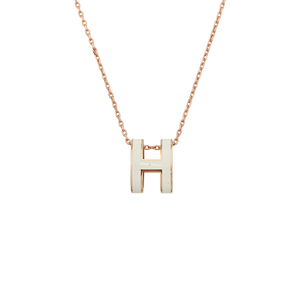 Pop H Metal Rose Gold Necklace