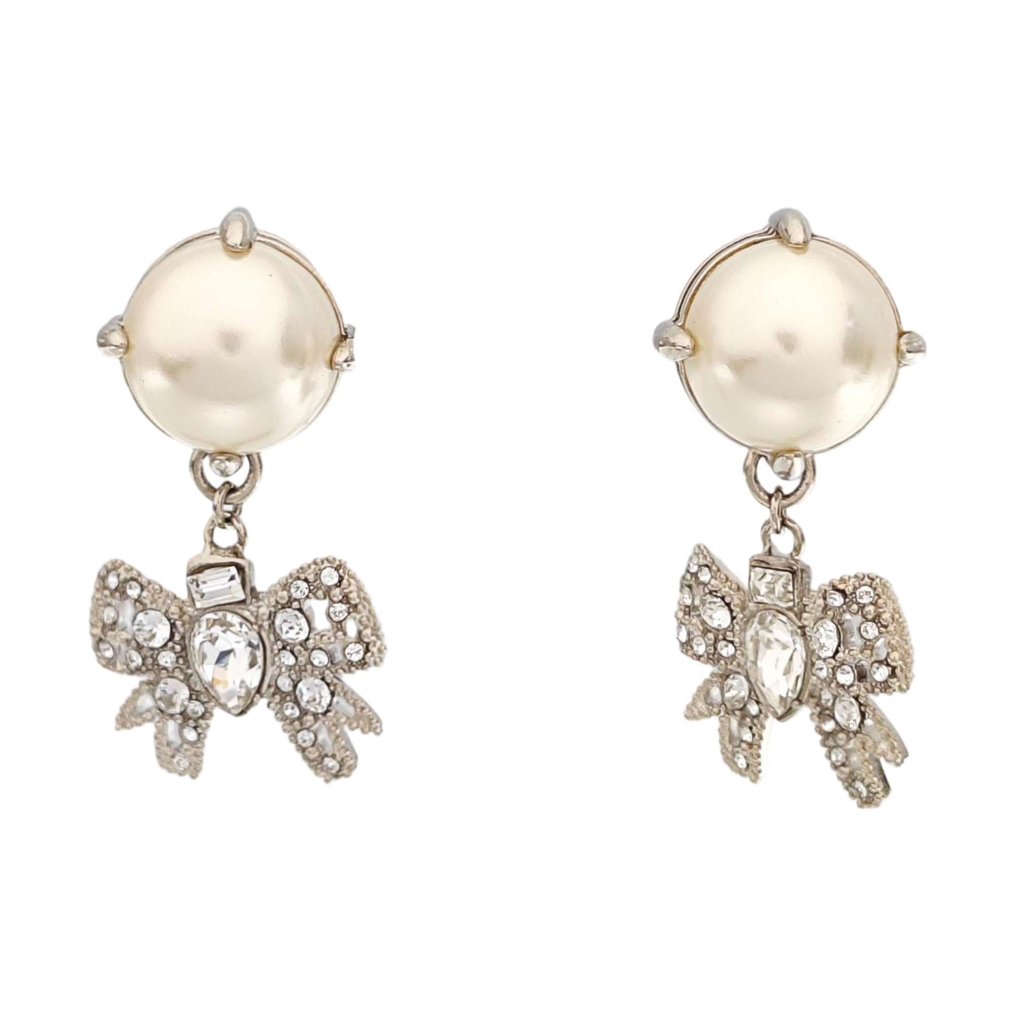 Metal Silver Earrings
