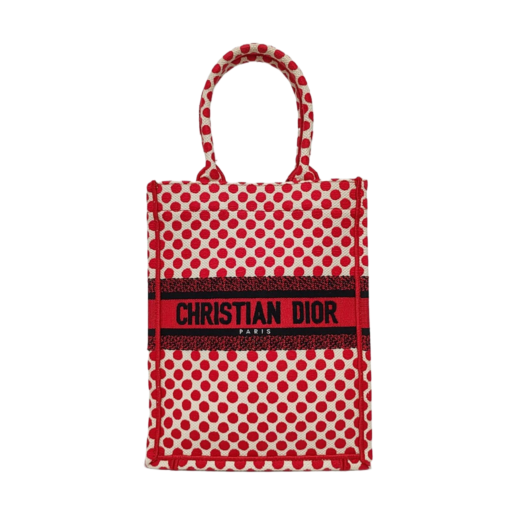 Authenticated pre-owned  Book Tote Oblique Canvas Red - Tote Bag at Looply