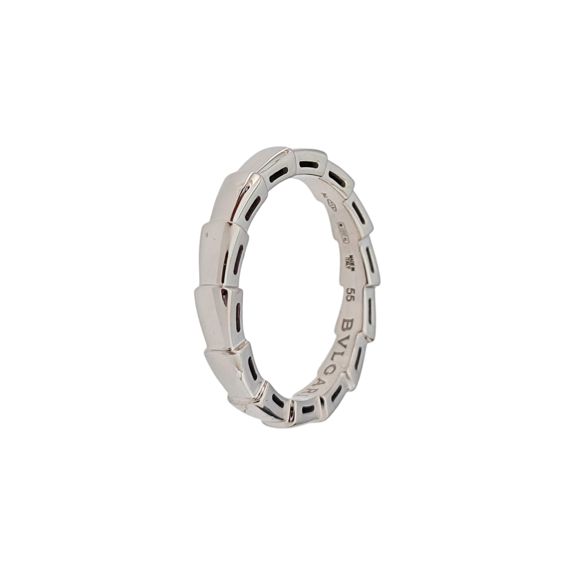 SERPENTI 18k White Gold Silver Ring EU 55