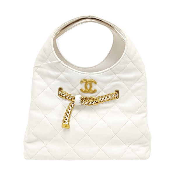 25P Quilted Lambskin White