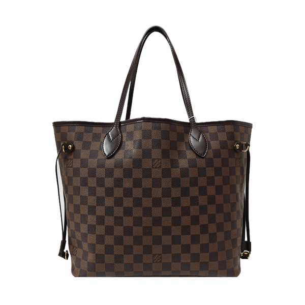 NEVERFULL MM Damier Ebene Coated Canvas Brown