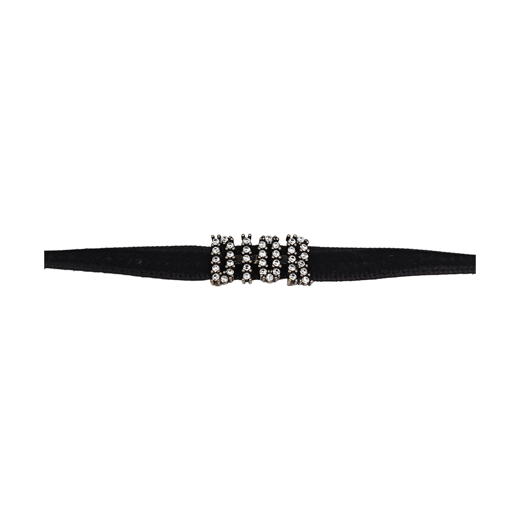 Dio(r)evolution Fabric Black Necklace
