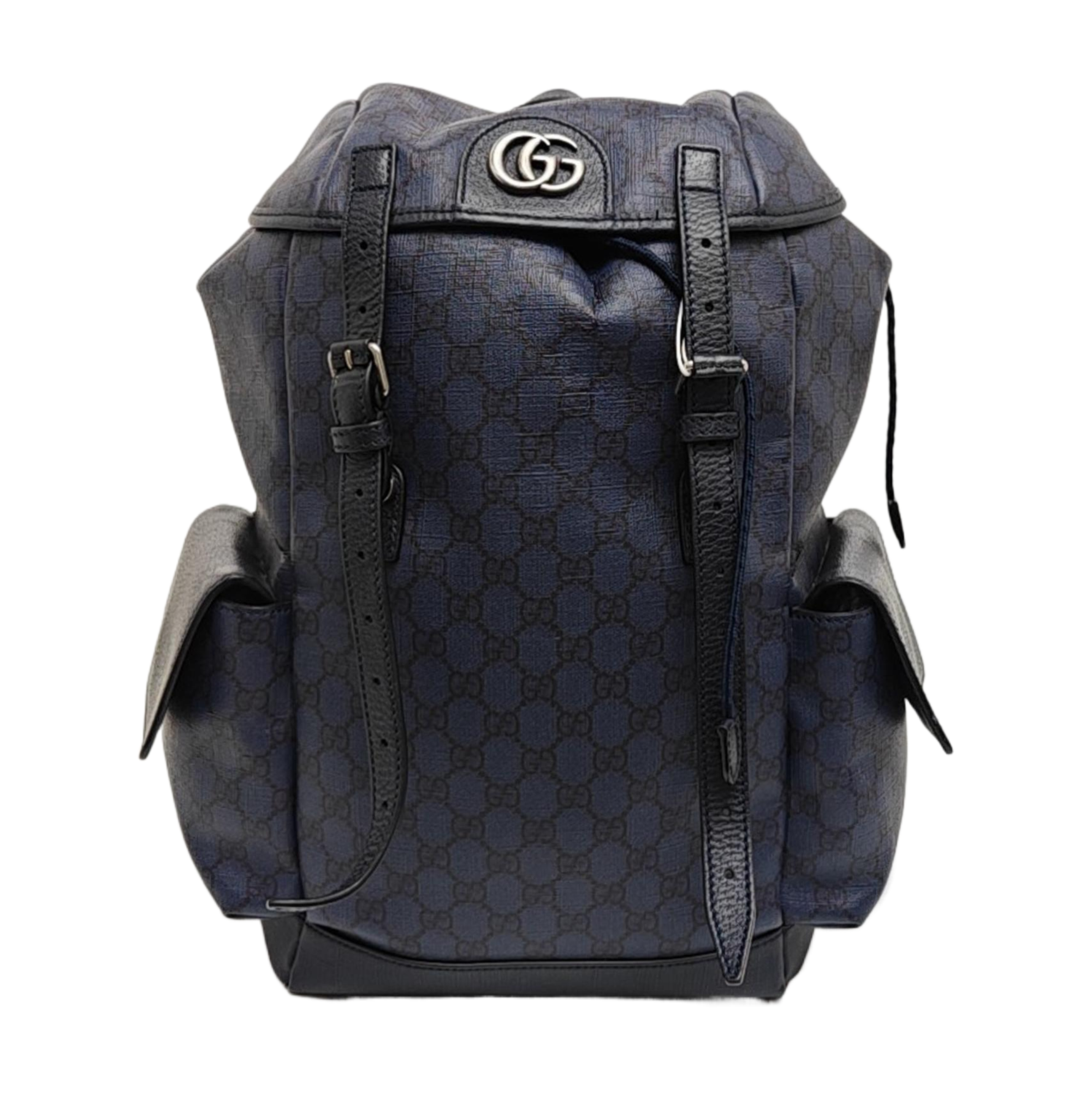 Ophidia Medium Monogram Coated Canvas Blue