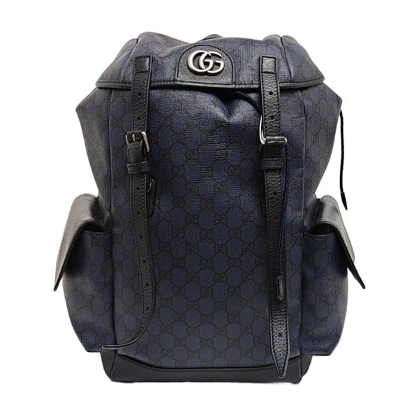 Ophidia Medium Monogram Coated Canvas Blue