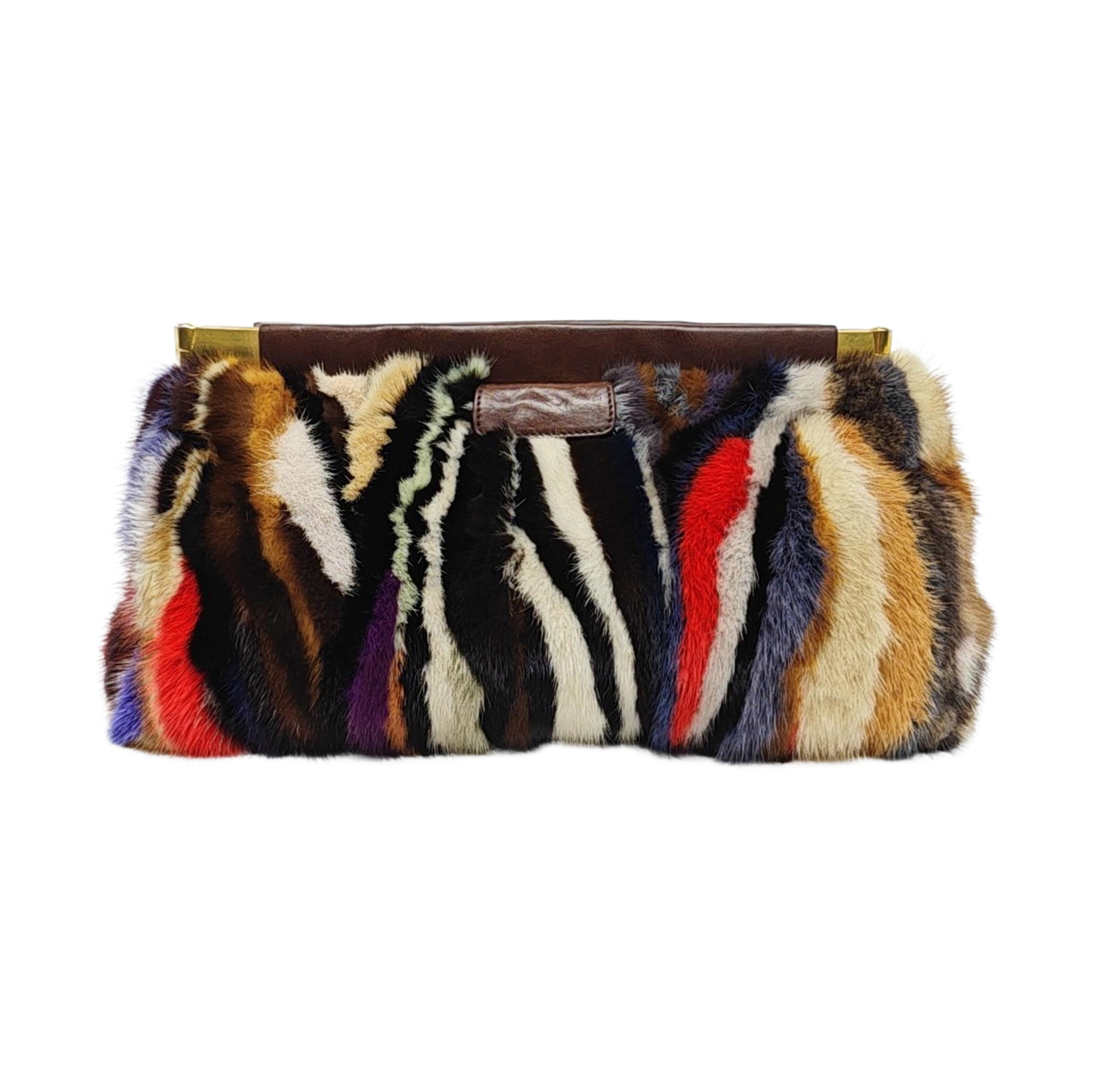 Fur Clutch Multicolor