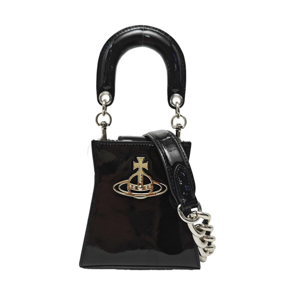 Leather Shoulder Bag Black